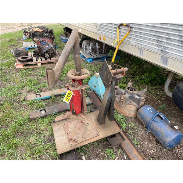 Tire beader & engine stand