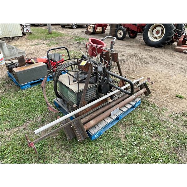 Rear end hyd. Jack, power washer & auto parts