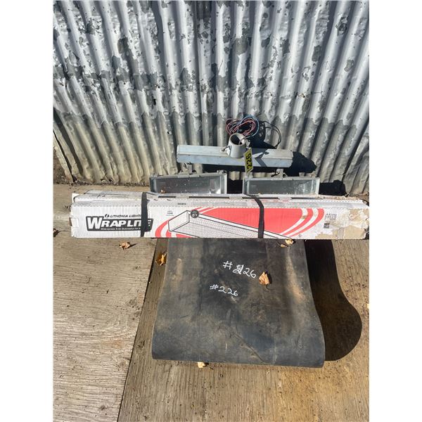 Halogen light covers, lights, rubber matting