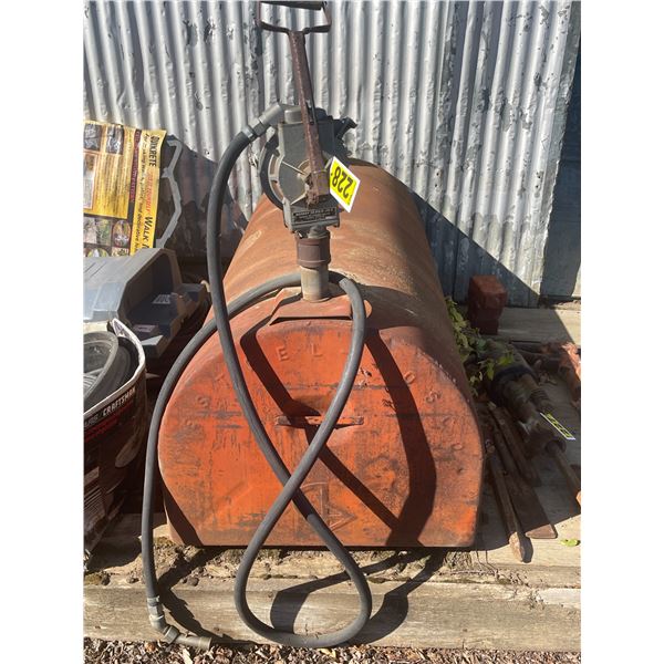 Slip tank c/w hand pump