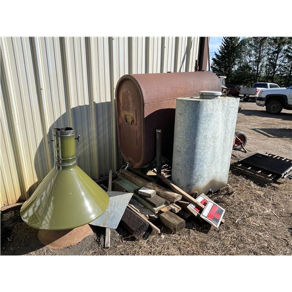 Window bars & wheel barrow