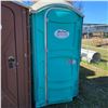 Image 1 : Porta Potty c/w hand sanitizer dispenser & TP dispenser, no urinal (has some damage)
