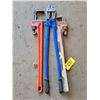 Image 1 : Pipe wrenches, lock cutters & level