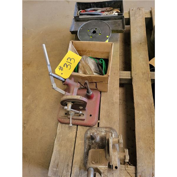 Stone dressing stand & misc. items