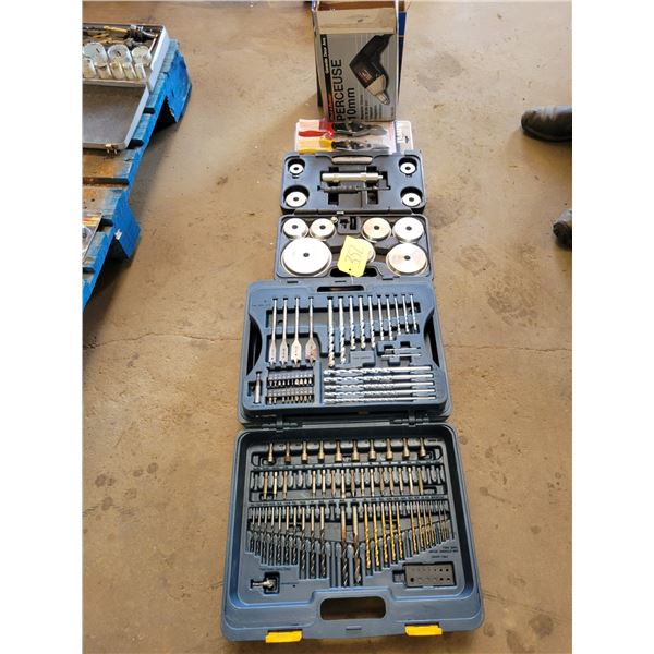 Drill bit set, Pneumatic bearing race seal driver set
