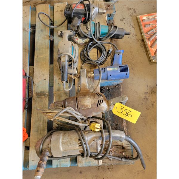 Elec. power drills, sander, grinder & heat gun