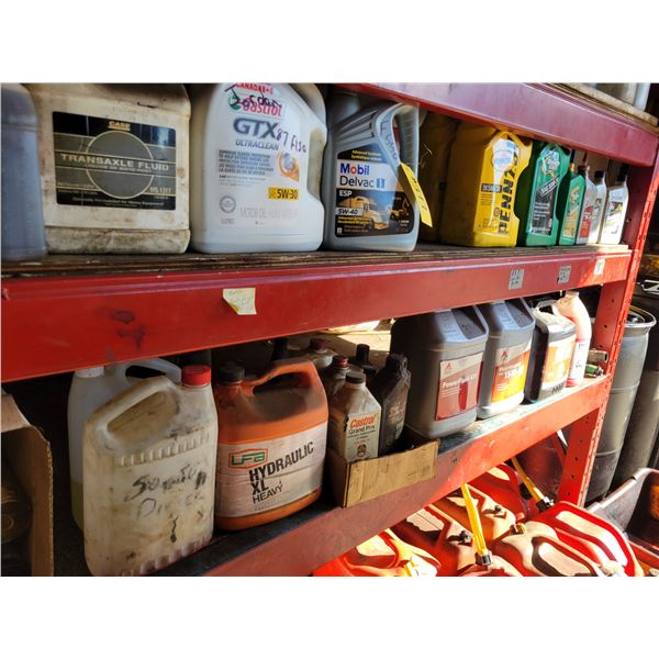 Oil, trans, coolant jugs etc.