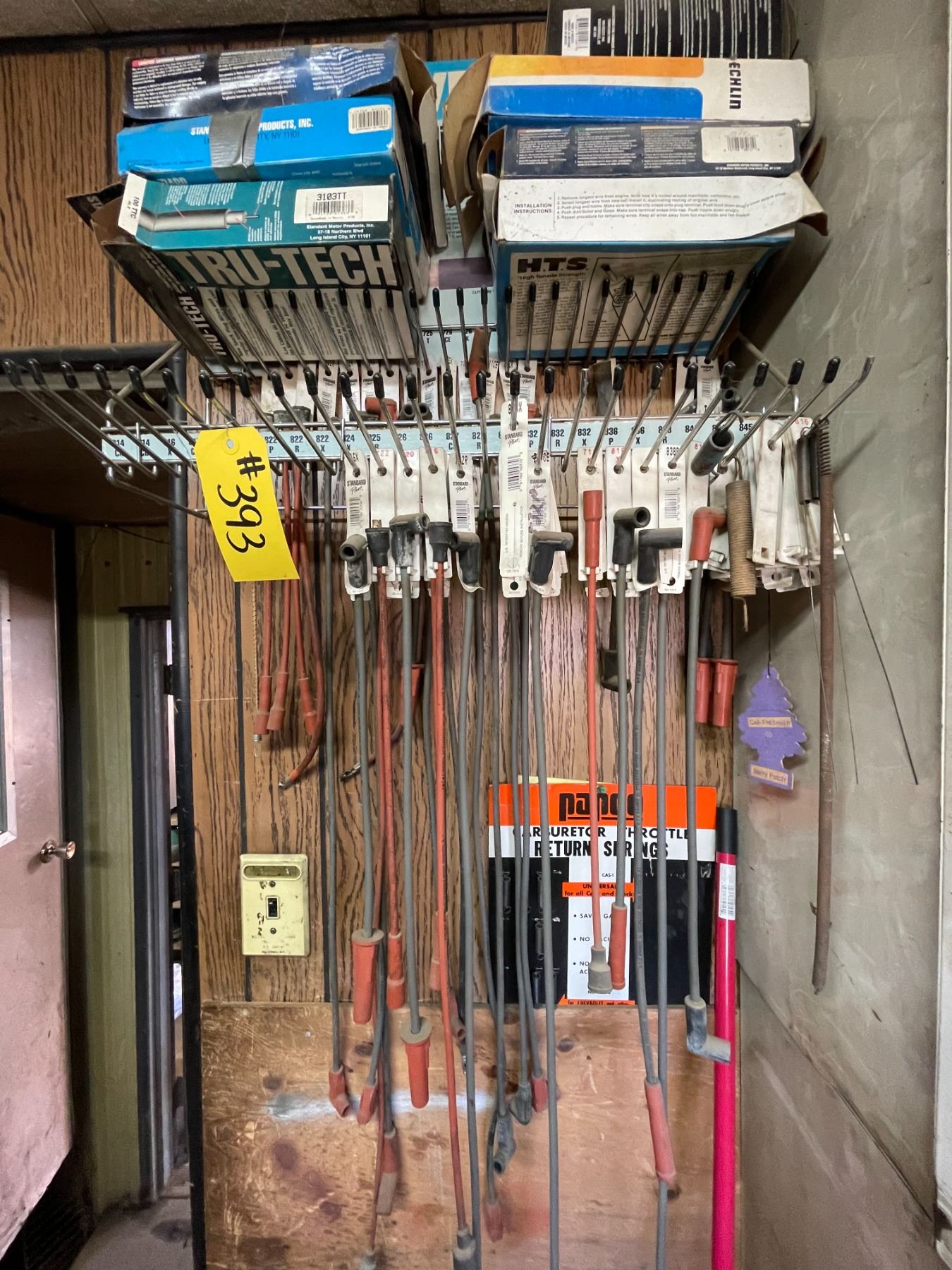 Spark plug wires & rack