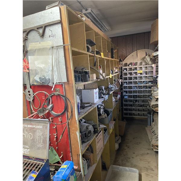 Wood shelf in center. Not to be Moved Until Oct 10th