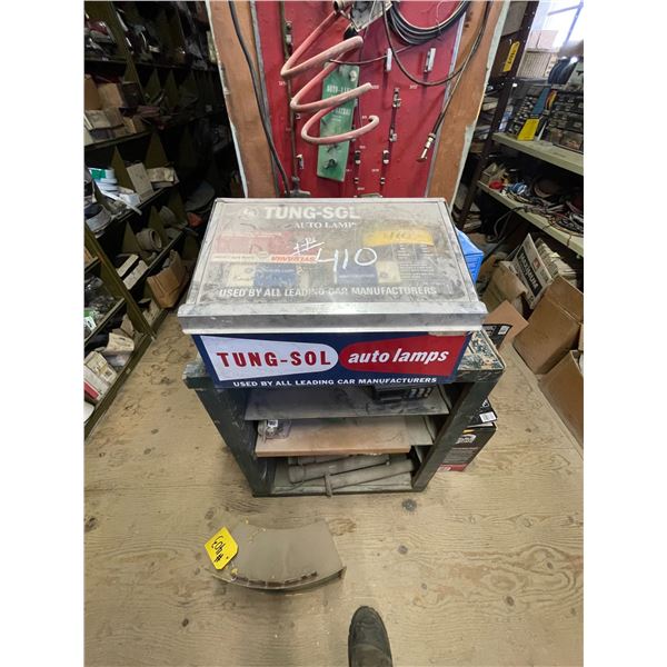 Tung sol auto lamp cabinet shelf & contents