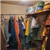 Image 1 : Contents of room- cover-all's, hard hats and misc.