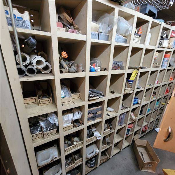 Brass & Copper fittings, snowbrushes, pipe heaters, polisher/sander & misc.