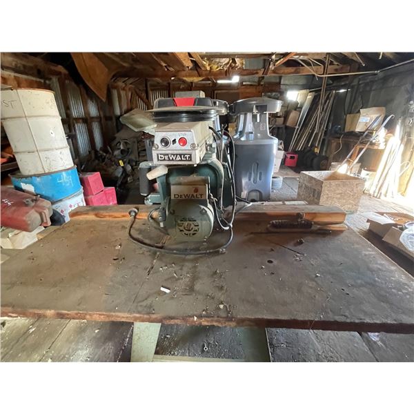 DeWalt power shop radial arm saw