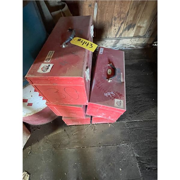 Qty of empty tool boxes