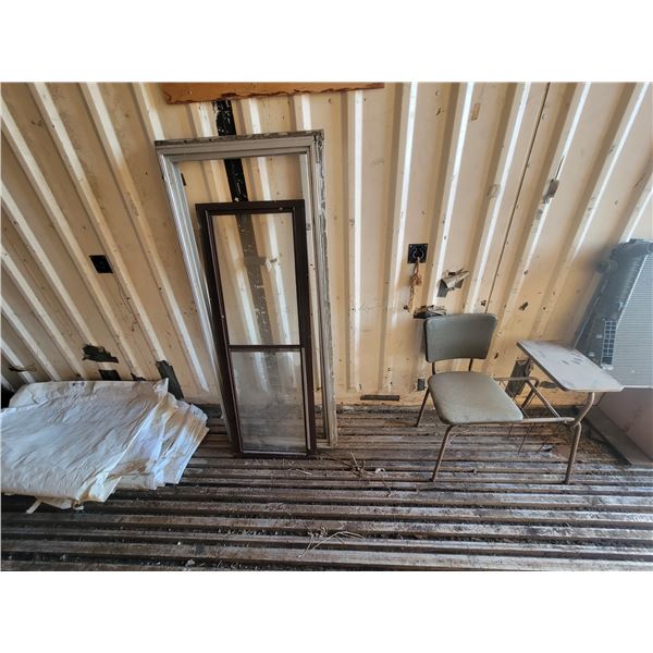 Window frames, screen door & cargo tent posts