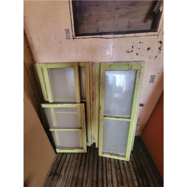 Vintage wood window frames