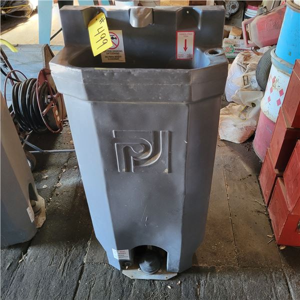 Toilet hand wash station