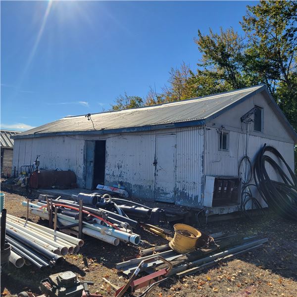 42 ft x 20 ft Metal shed. REMOVAL: By Dec 1st 2024. Buyer Responsible to Move All Scraps