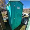 Image 1 : Porta Potty c/w hand sanitizer dispenser, urinal & TP dispenser (has some damage)