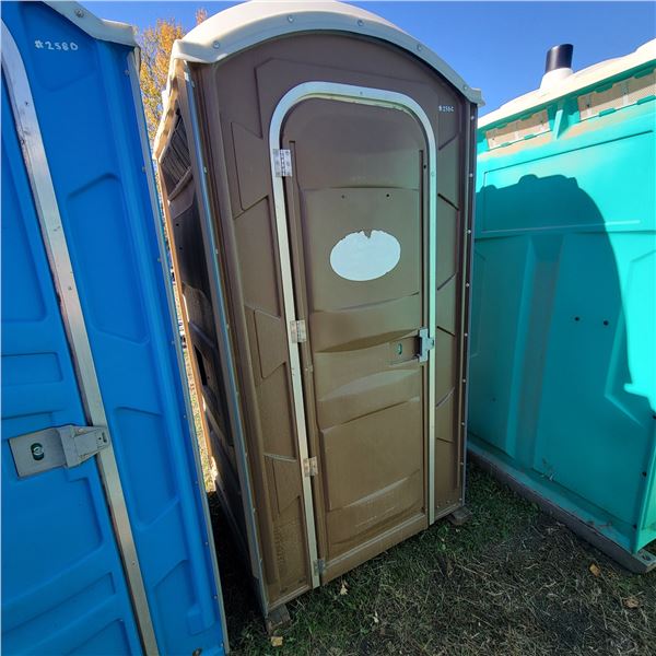 Porta Potty c/w hand sanitizer dispenser, urinal & TP dispenser