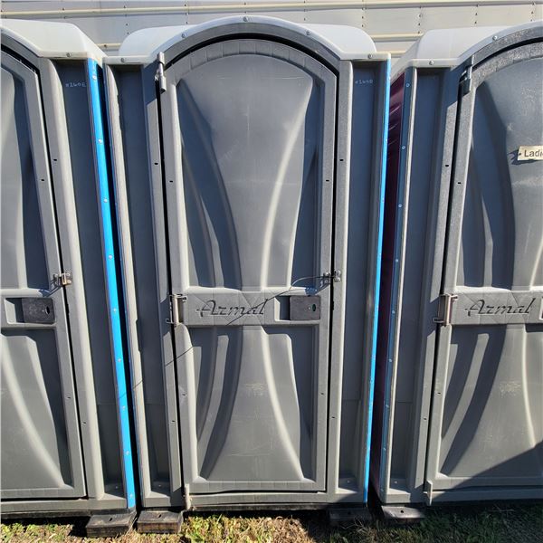 Porta Potty c/w hand sanitizer dispenser, urinal & TP dispenser