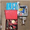 Image 1 : Snap on pressure gauges, air impact, soldering and 7pc auto body repair kit.