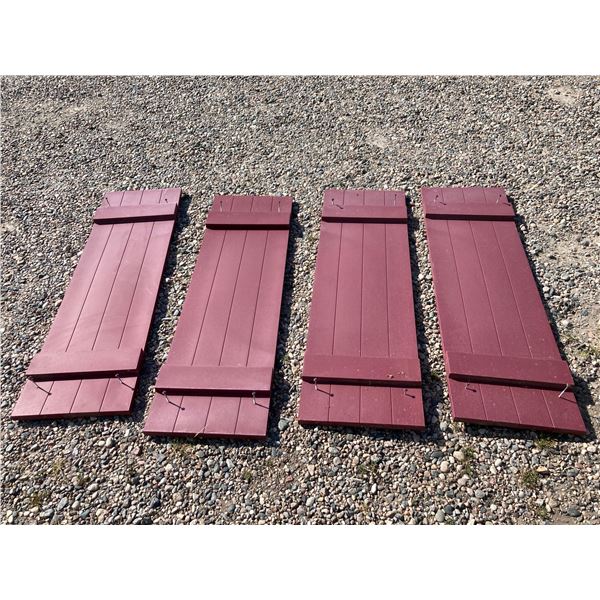 PLASTIC SHUTTERS, LOT OF 4