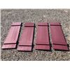 Image 1 : PLASTIC SHUTTERS, LOT OF 4