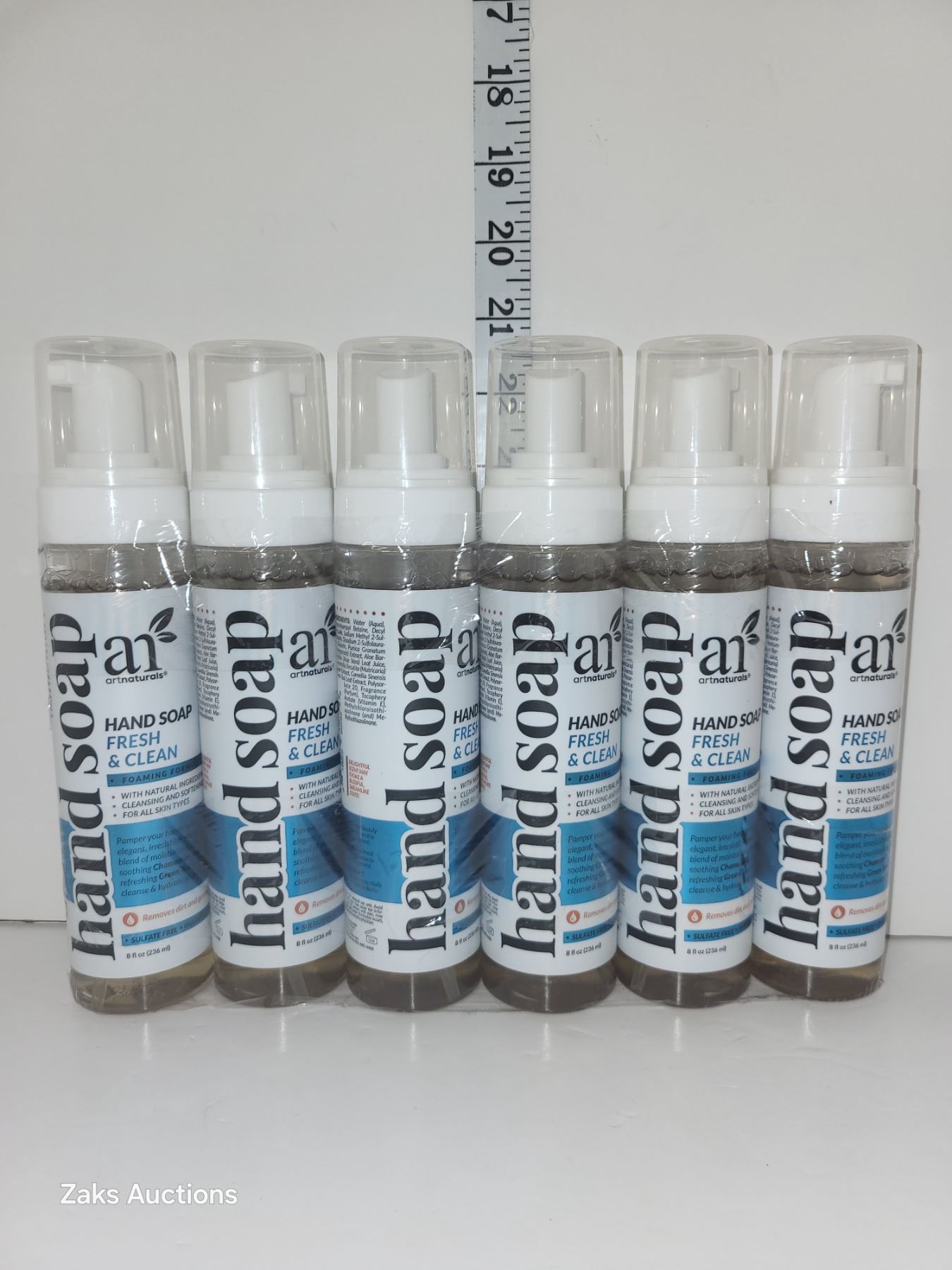 Lot of 6 New Art Naturals Hand Soap - Fresh & Clean - One Retails for $8 US