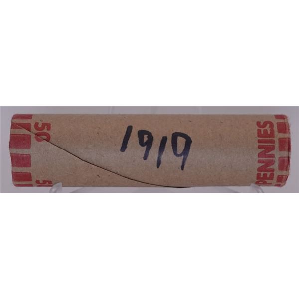Roll of 1919 Wheat Cents