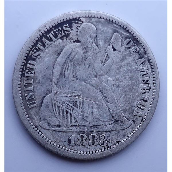 1883 Seated Liberty Dime