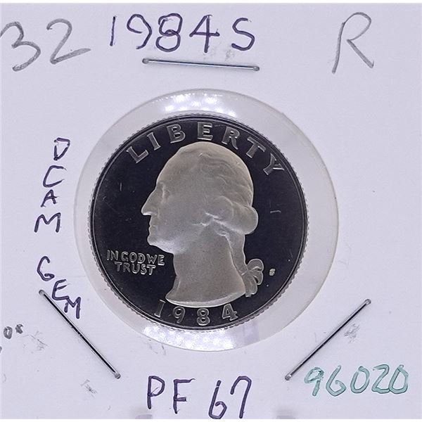 1984-S Washington Quarter DCAM