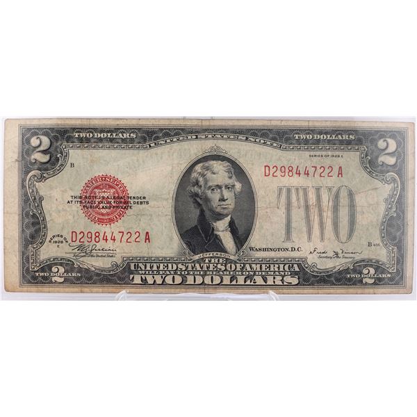 1928-E $2 Red Seal Bill