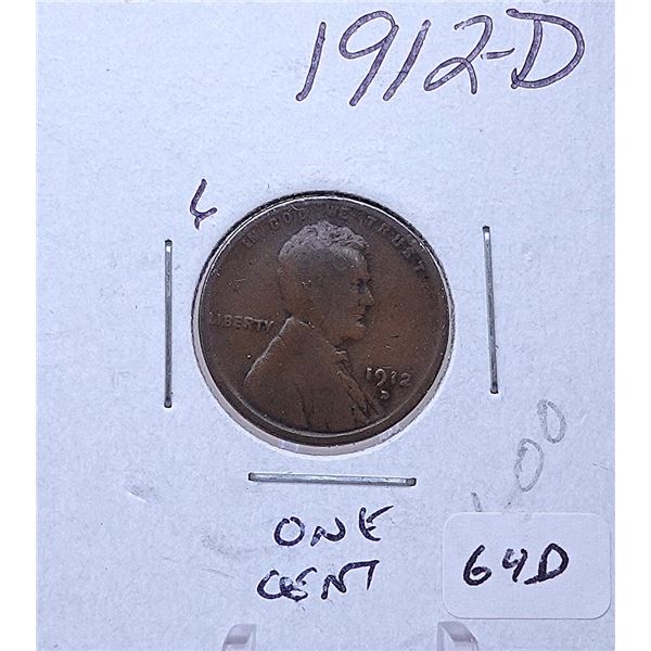 1912-D Lincoln Wheat Cent