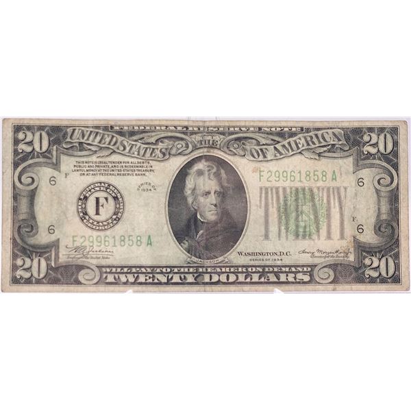 1934 $20 Bill