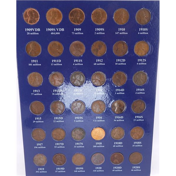 Lincoln Wheat Cent Complete Book 1909 to 1958
