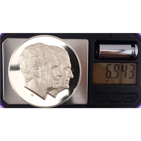 6.9oz 1973 Nixon Agnew Silver Inaugural Coin