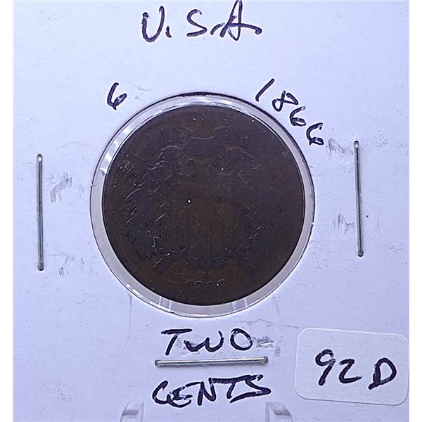 1866 2 Cent Piece