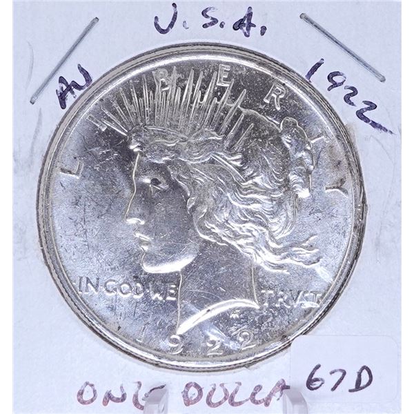 1922 Peace Dollar