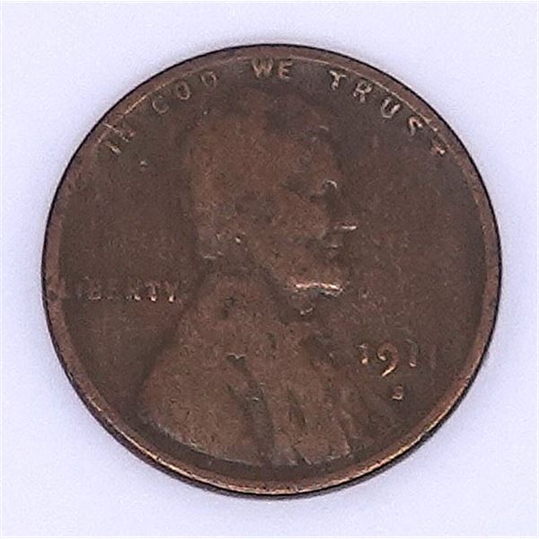 1911-S Wheat Cent