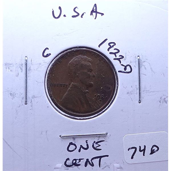 1922-D Wheat Cent
