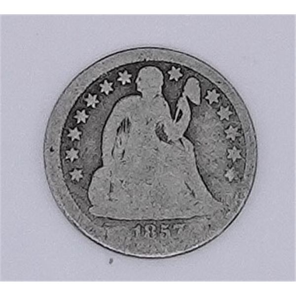 1857 Seated Dime