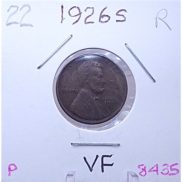 1926-S Wheat Cent