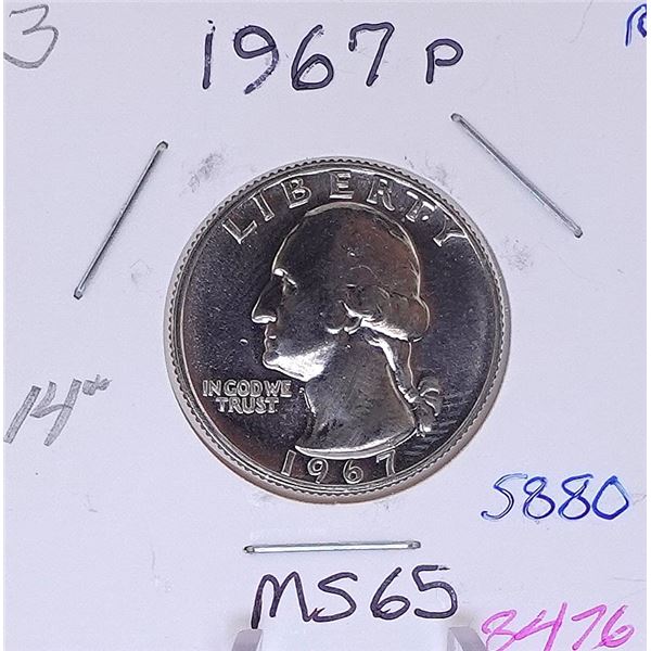 1967-P Washington Quarter