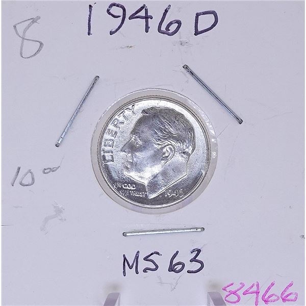 1946-D Silver Roosevelt Dime