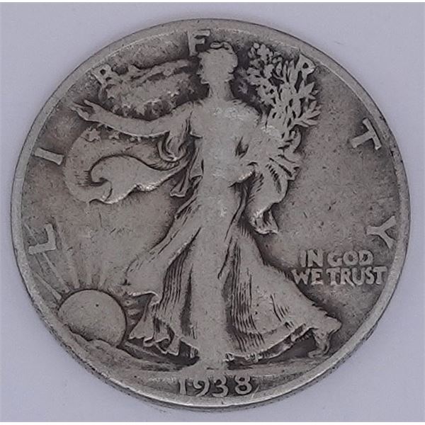 1938-D Walking Liberty Half Dollar