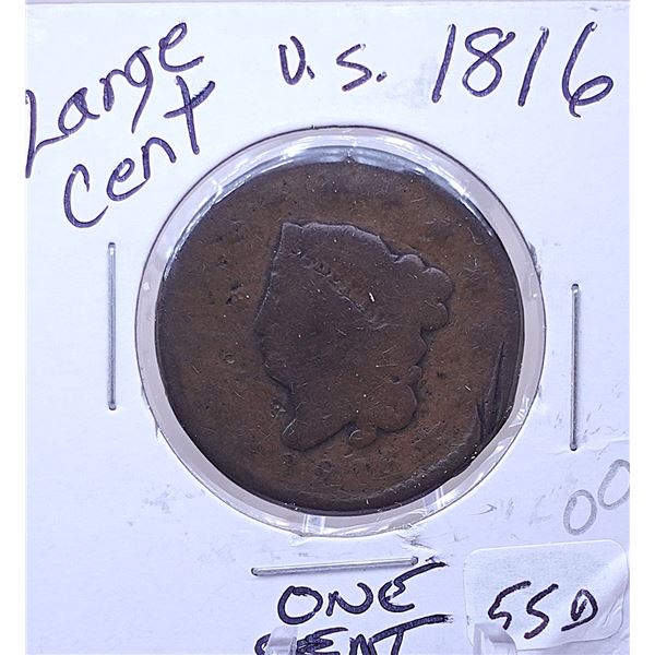 1816 Coronet Head Large Cent