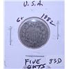 Image 1 : 1882 Shield Nickel