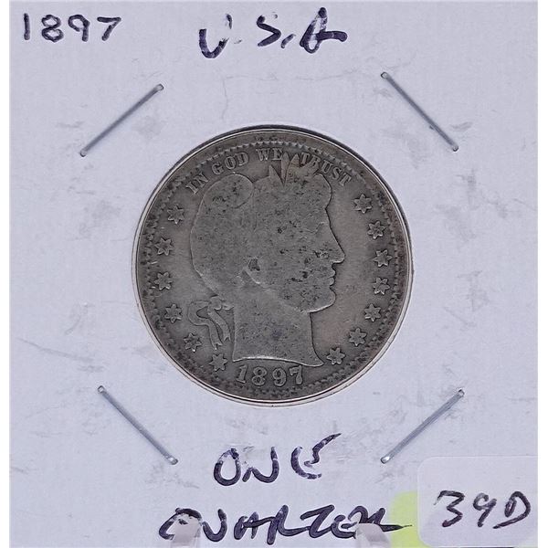 1897 Barber Quarter