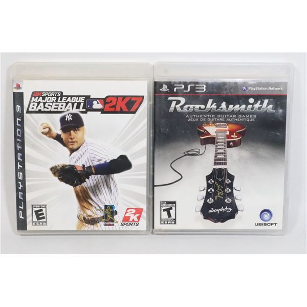 2 PS3 GAMES ROCKSMITH AND 2K SPORTS MAJOR